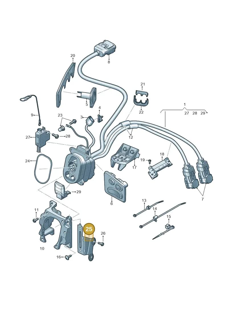 4KE907907A — Audi Q8 e-tron (2018-2025) diagram 586970120, position 25