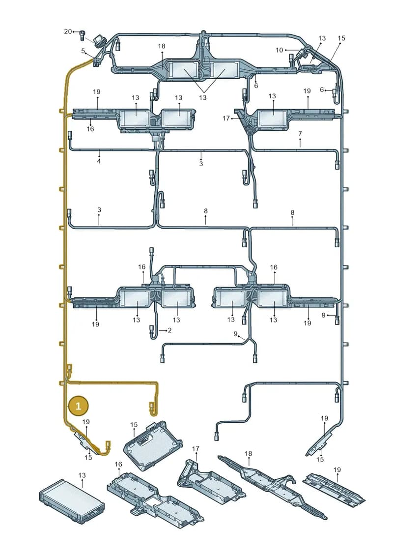 4KE915149C — Audi Q8 e-tron (2018-2025) diagram 586915530, position 1