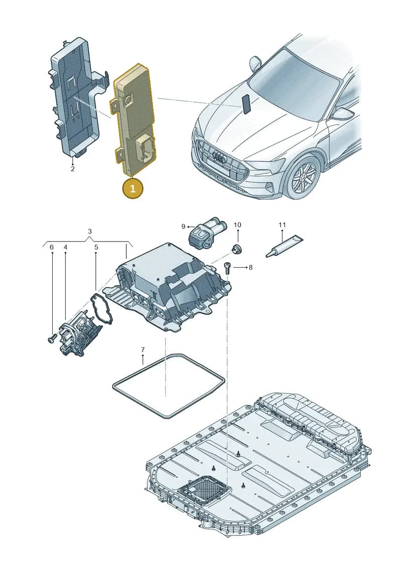4KE915233E — Audi Q8 e-tron (2018-2025) diagram 586915600, position 1