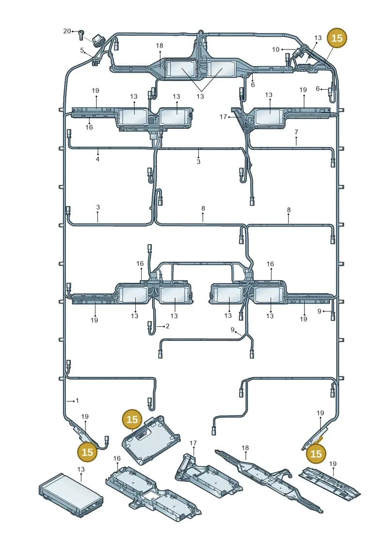4KE915345B — Audi Q8 e-tron (2018-2025) diagram 586915530, position 15