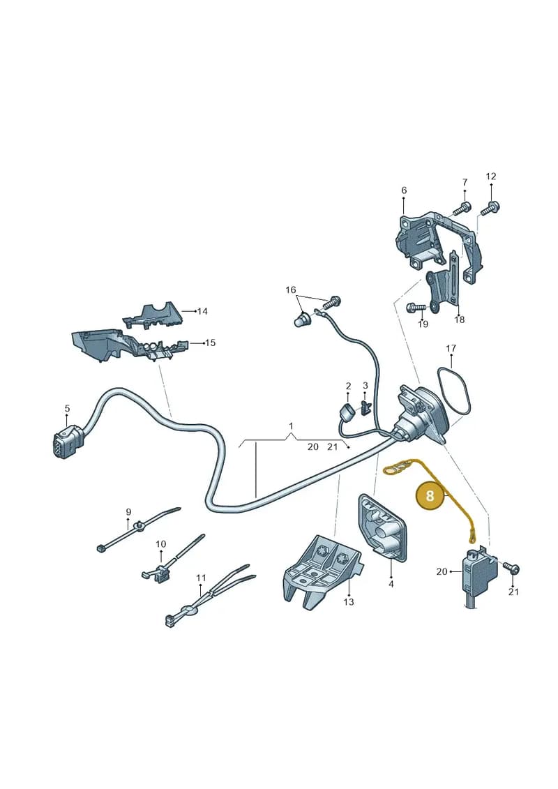 4KE915491A — Audi Q8 e-tron (2018-2025) diagram 586970130, position 8