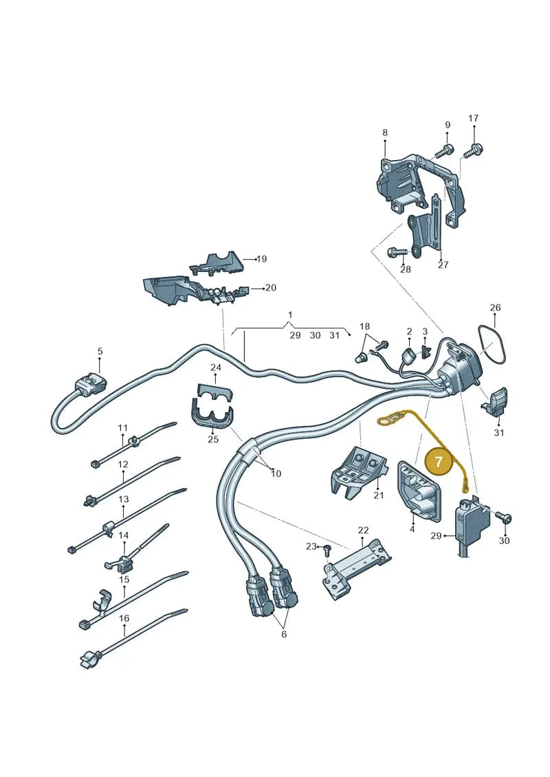 4KE915491A — Audi Q8 e-tron (2018-2025) diagram 586970140, position 7