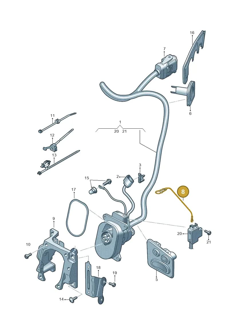 4KE915491A — Audi Q8 e-tron (2018-2025) diagram 586970150, position 8