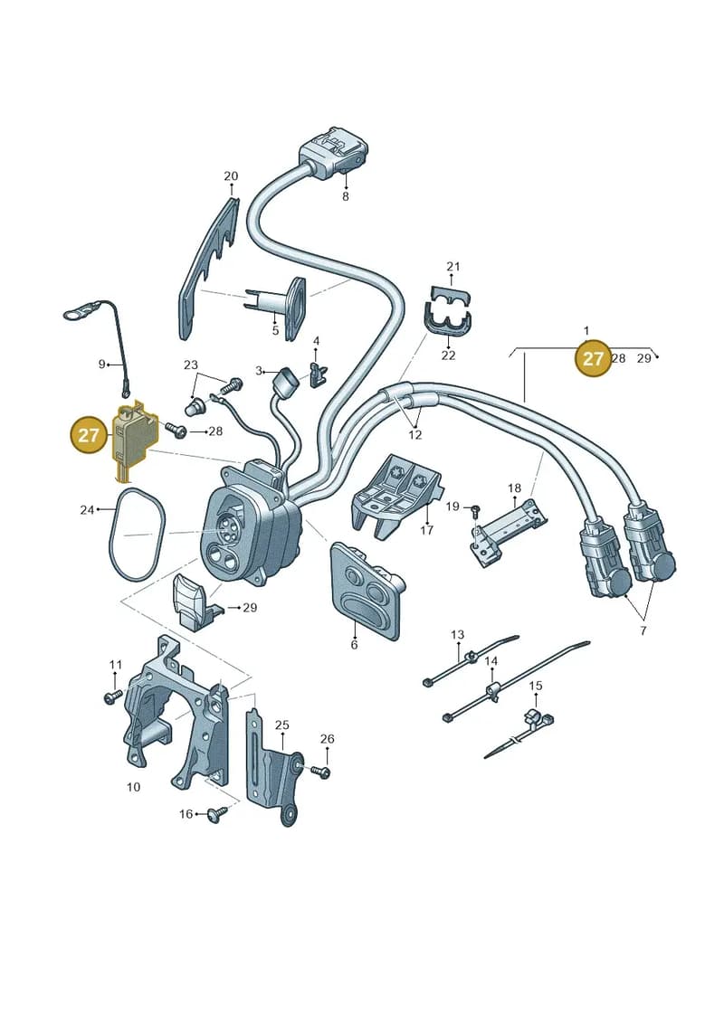 4KE915651 — Audi Q8 e-tron (2018-2025) diagram 586970120, position 27