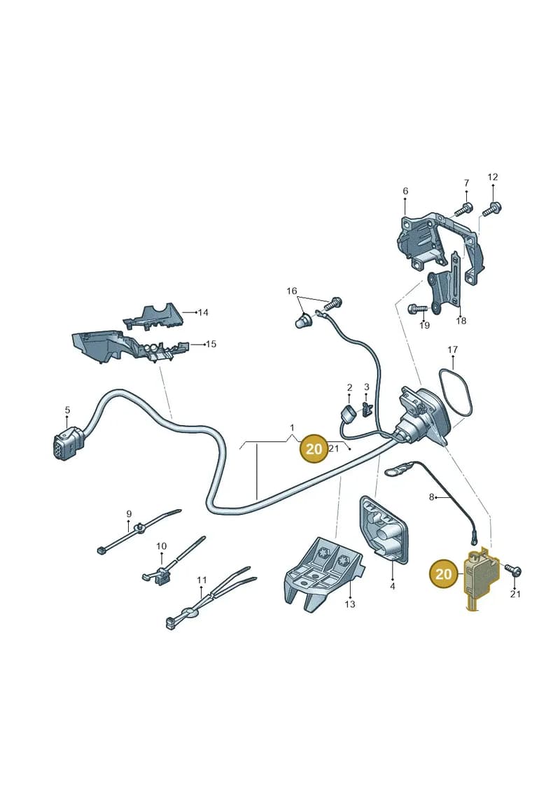 4KE915651 — Audi Q8 e-tron (2018-2025) diagram 586970130, position 20