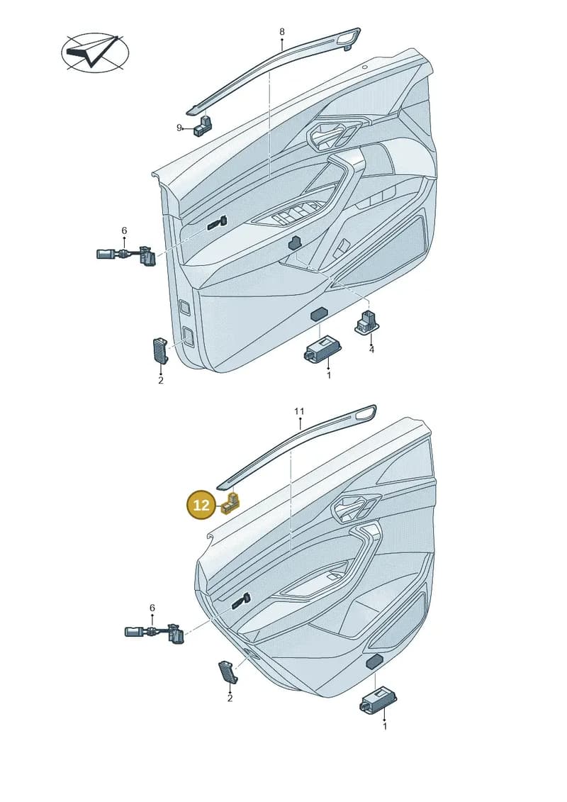 4KE947355C — Audi Q8 e-tron (2018-2025) diagram 586947140, position 12