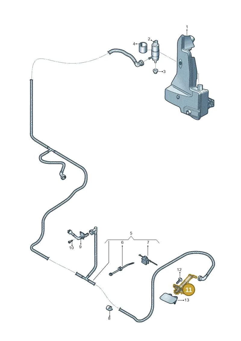 4KE955102 — Audi Q8 e-tron (2018-2025) diagram 586955040, position 11