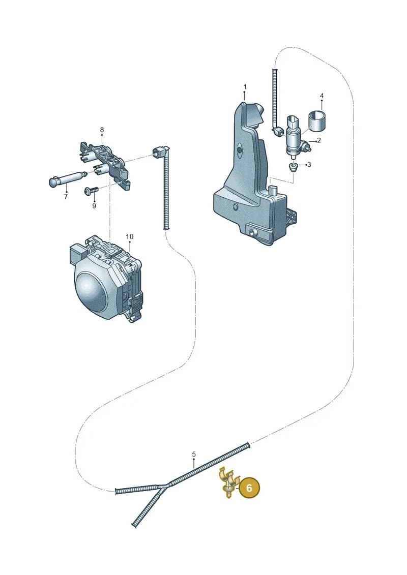 4KE955247 — Audi Q8 e-tron (2018-2025) diagram 586955030, position 6
