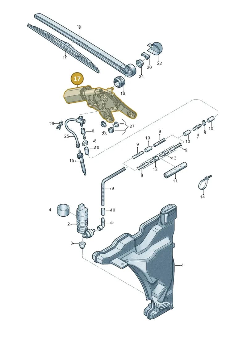 4KE955711 — Audi RS4 Avant (2017-2025) diagram 849955200, position 17