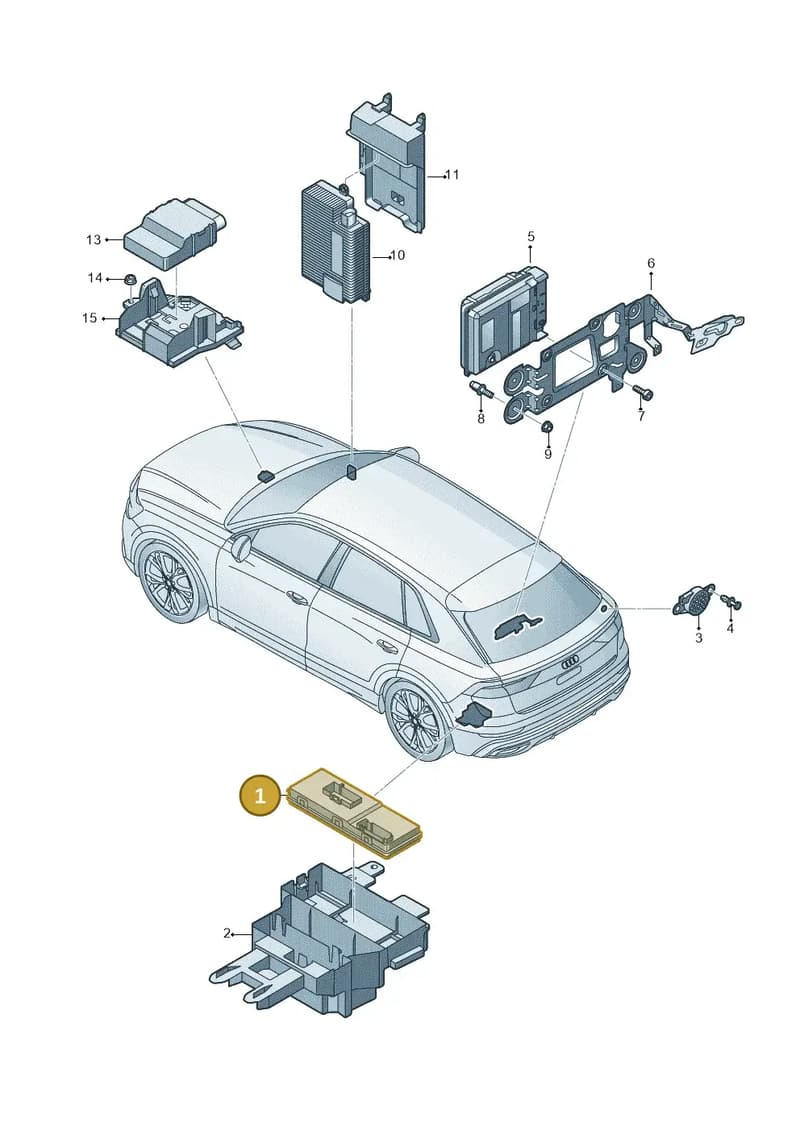 4KE959107 — Audi Q7 (2015-2025) diagram 429959040, position 1