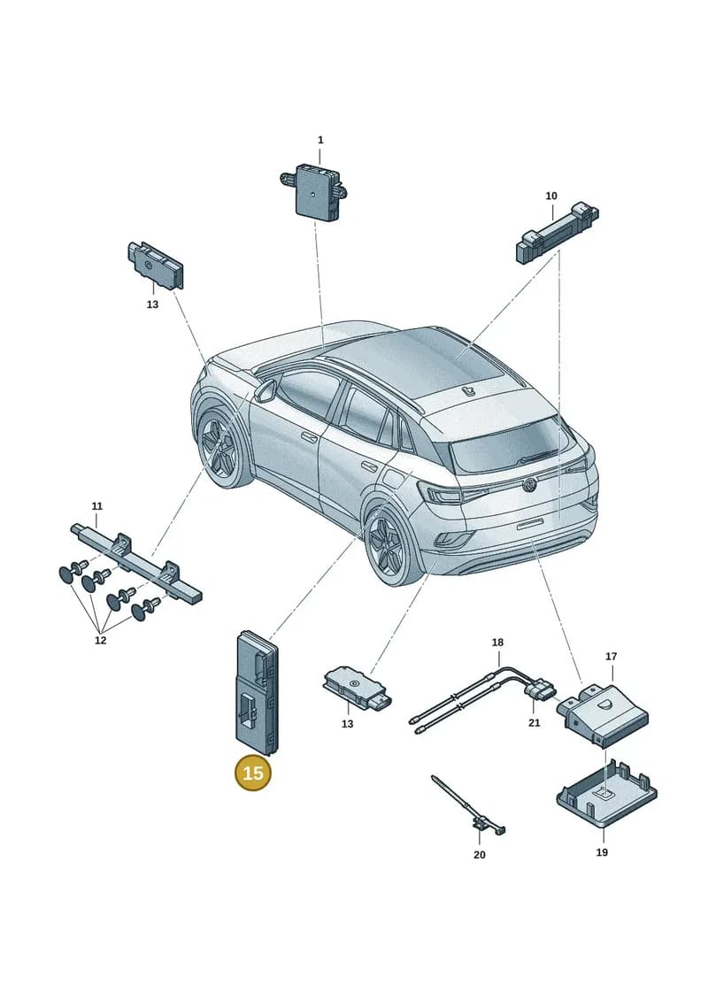 4KE959107A — Skoda Enyaq (2020-2021) diagram 50a909000, position 15