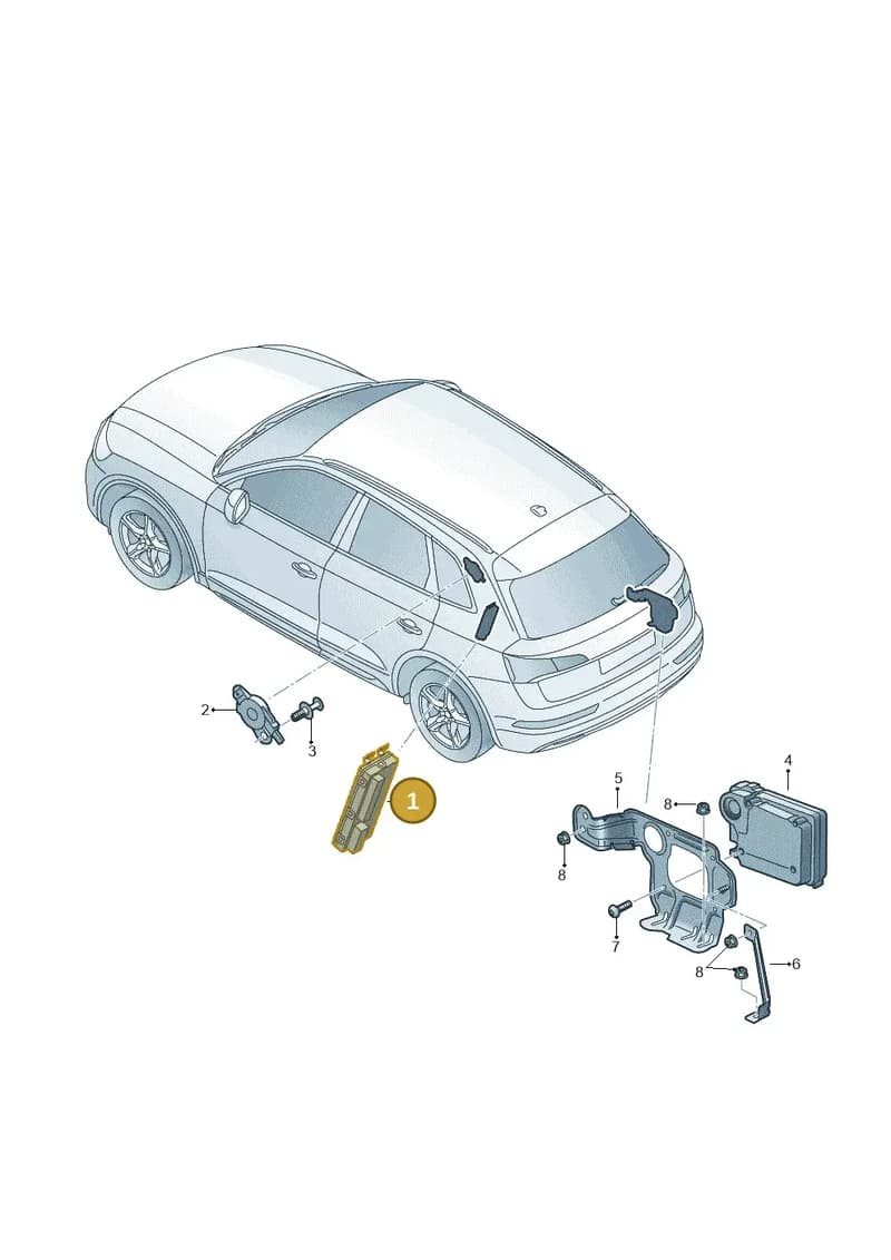 4KE959107C — Audi Q5 (2016-2025) diagram 896959400, position 1