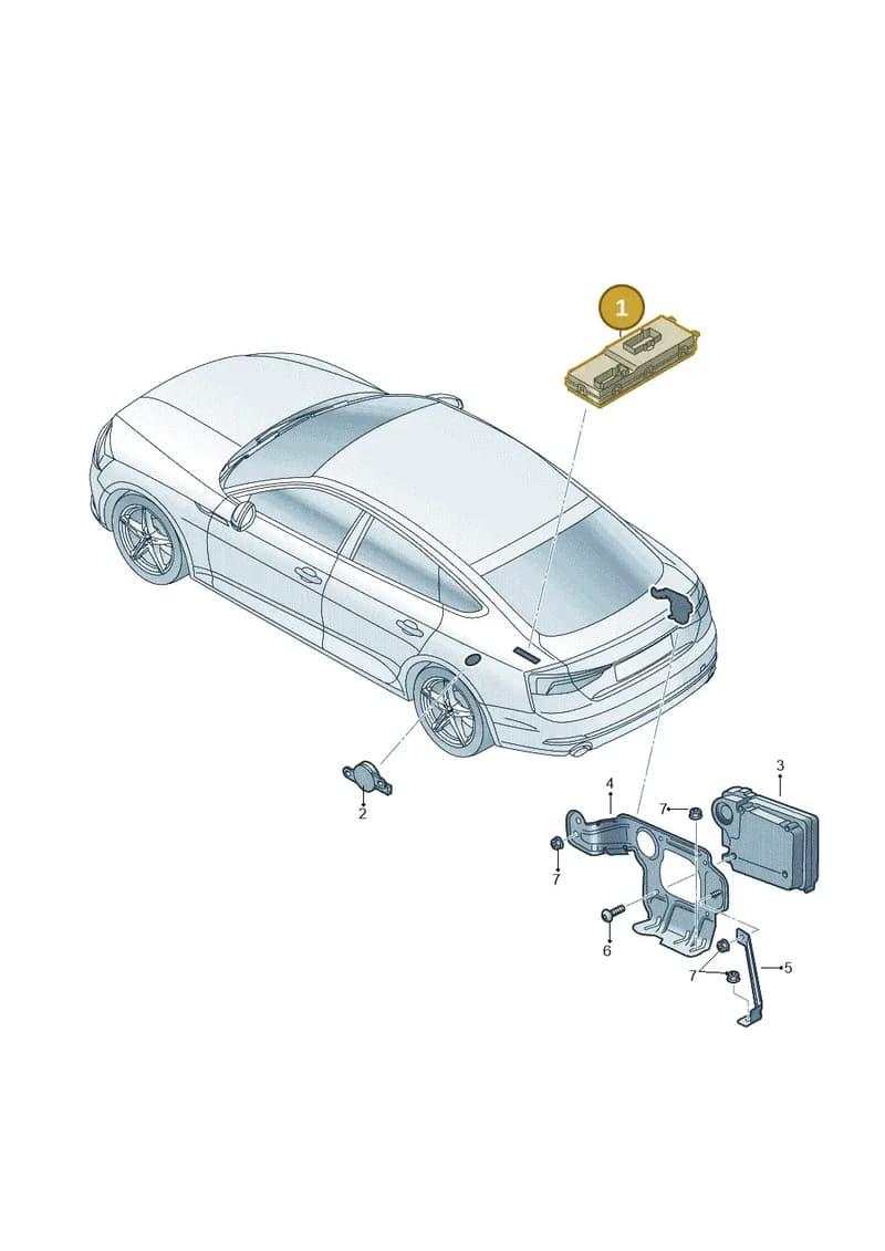 4KE959107C — Audi RS5 Sportback (2017-2025) diagram 897959400, position 1