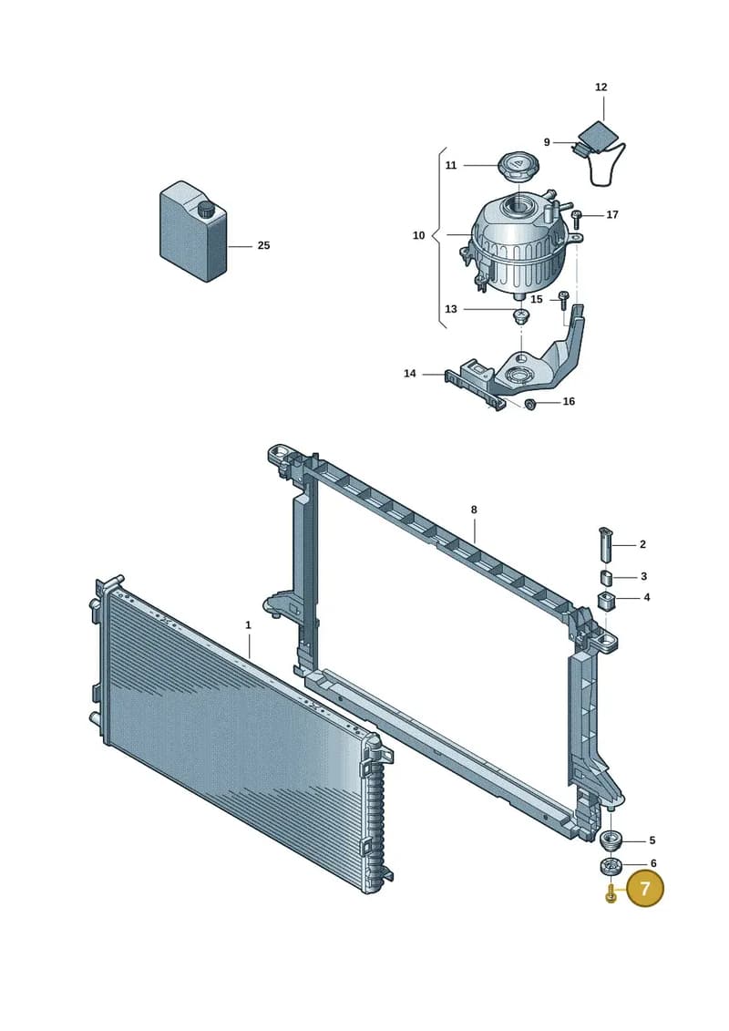 4KE963375Q — Audi E-tron (2020-2023) diagram 4kc121000, position 7