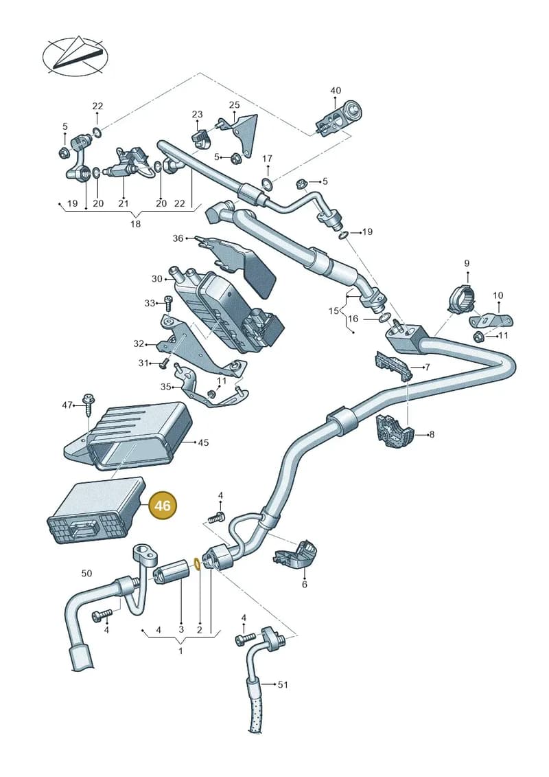 4KE965429B — Audi Q8 e-tron (2018-2025) diagram 586260850, position 46
