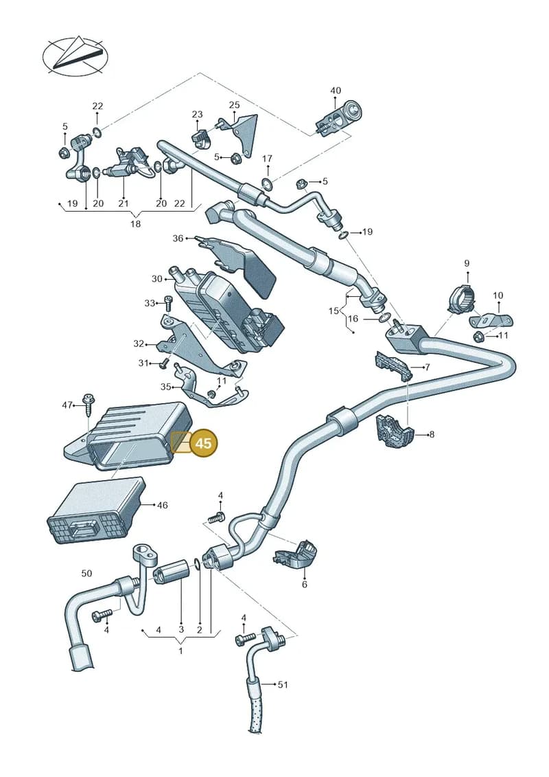 4KE965557B — Audi Q8 e-tron (2018-2025) diagram 586260850, position 45