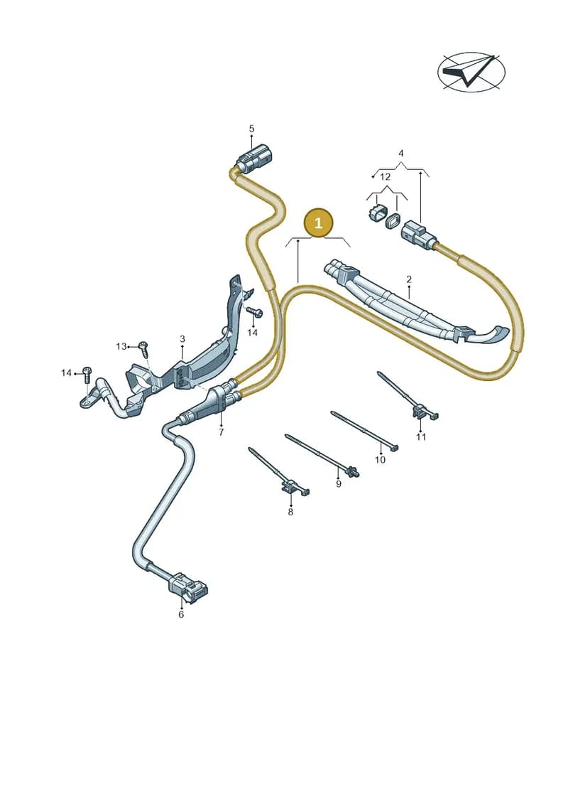 4KE971008AF — Audi Q8 e-tron (2018-2025) diagram 586970100, position 1