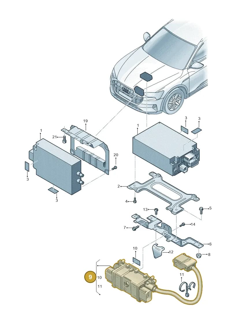 4KE971054F — Audi Q8 e-tron (2018-2025) diagram 586915800, position 9