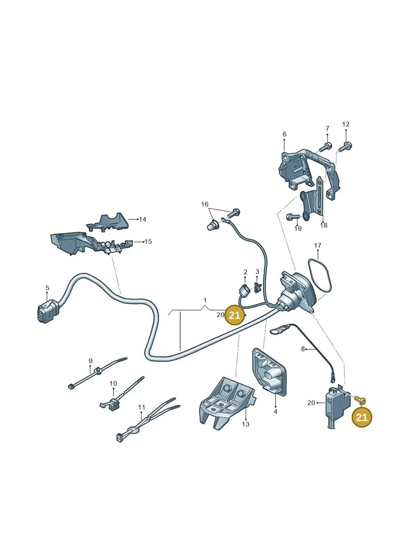 4KE971499 — Audi Q8 e-tron (2018-2025) diagram 586970130, position 21