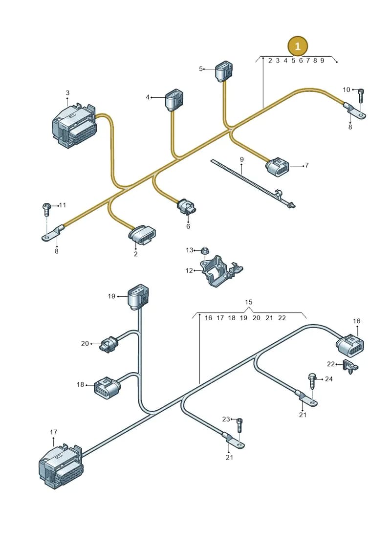 4KE971595C — Audi Q8 e-tron (2018-2025) diagram 586971050, position 1