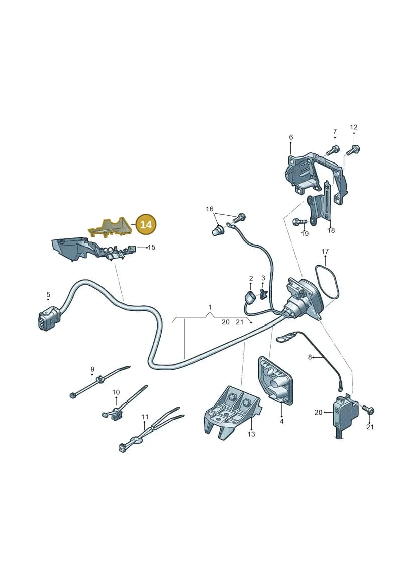 4KE971824G — Audi Q8 e-tron (2018-2025) diagram 586970130, position 14