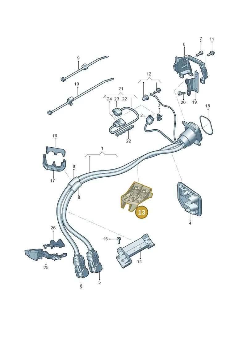 4KE971845K — Audi E-tron (2020-2023) diagram 4kc970135, position 13