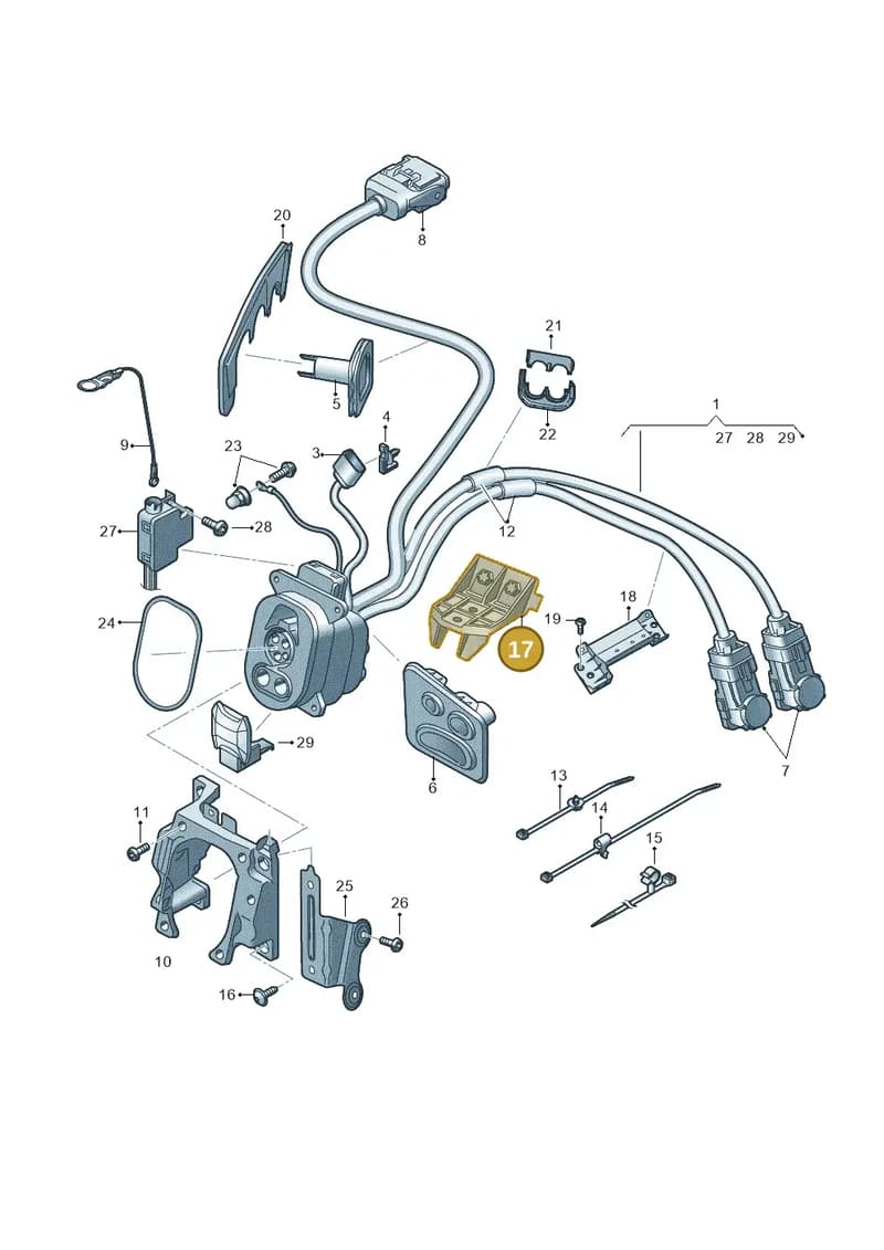 4KE971845K — Audi Q8 e-tron (2018-2025) diagram 586970120, position 17