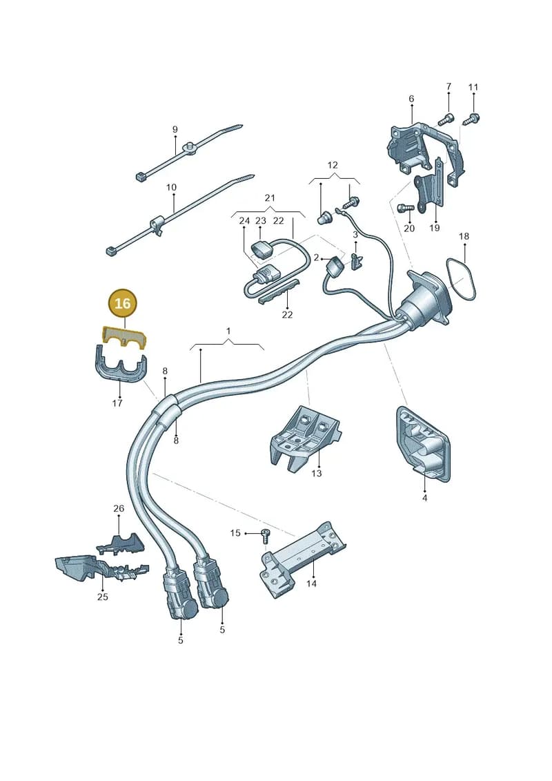 4KE971865 — Audi E-tron (2020-2023) diagram 4kc970135, position 16