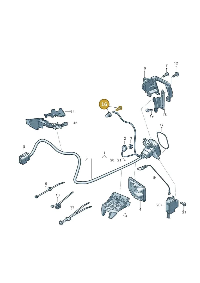 4KE971865 — Audi Q8 e-tron (2018-2025) diagram 586970130, position 16