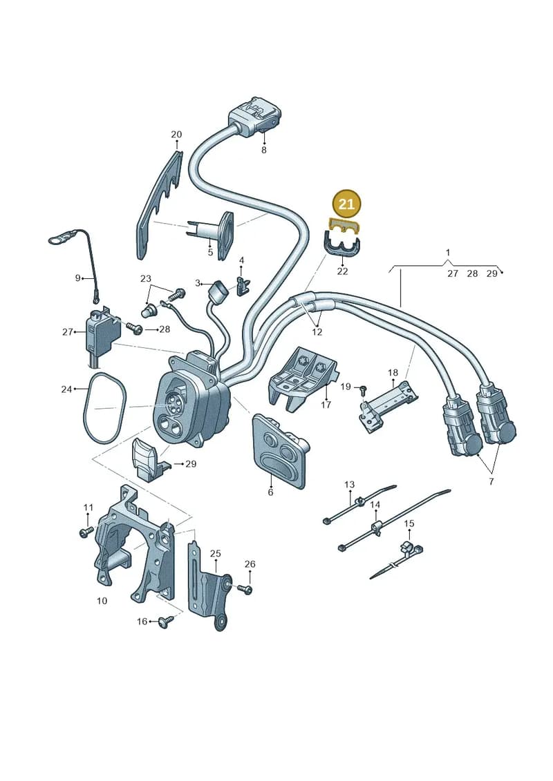 4KE971865 — Audi Q8 e-tron (2018-2025) diagram 586970120, position 21
