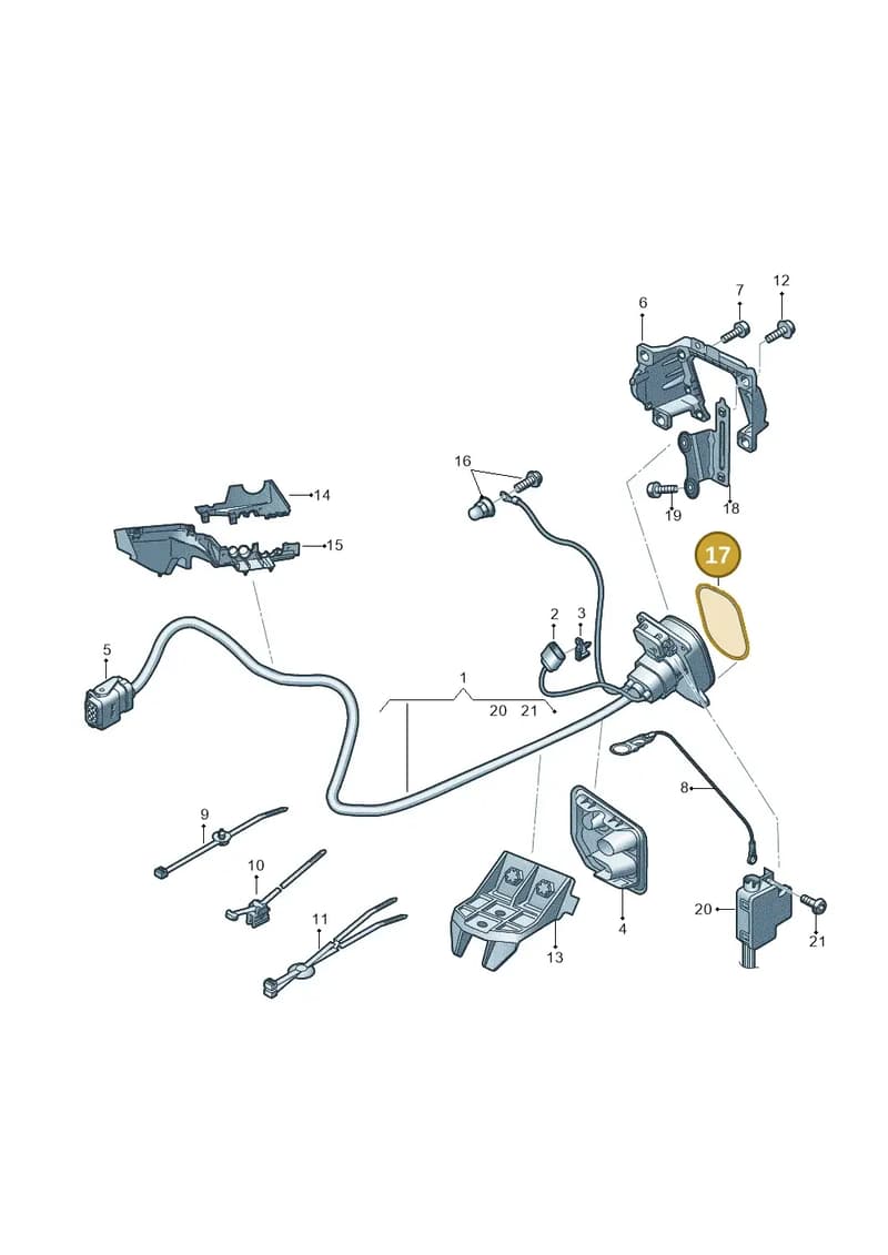 4KE971866 — Audi Q8 e-tron (2018-2025) diagram 586970130, position 17