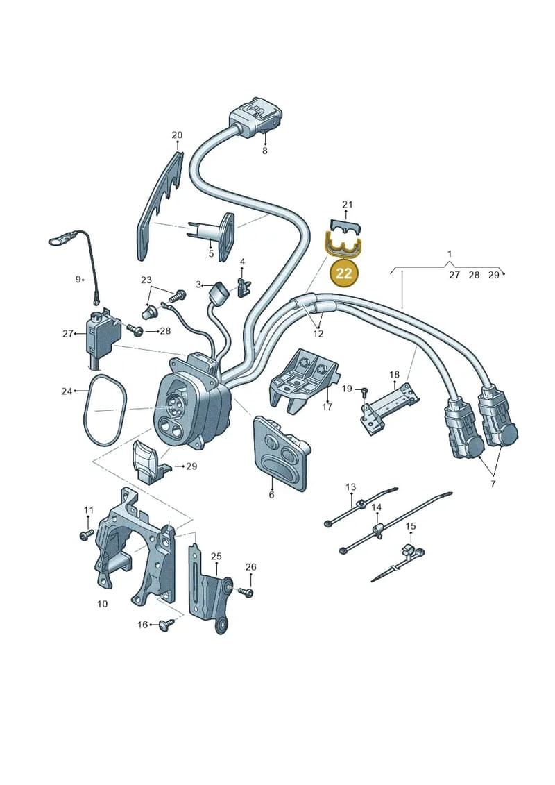 4KE971866 — Audi Q8 e-tron (2018-2025) diagram 586970120, position 22