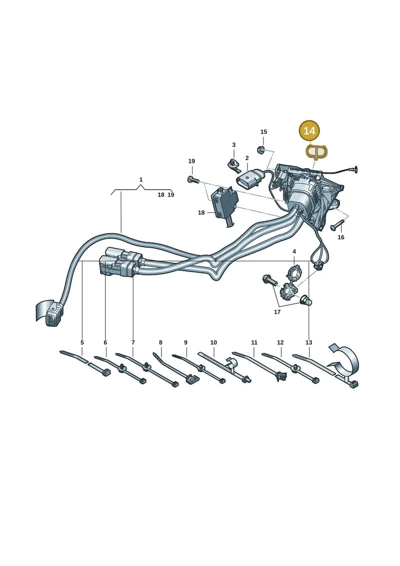 4KE971904A — Audi RS e-tron GT (2020-2025) diagram 4j1970150, position 14