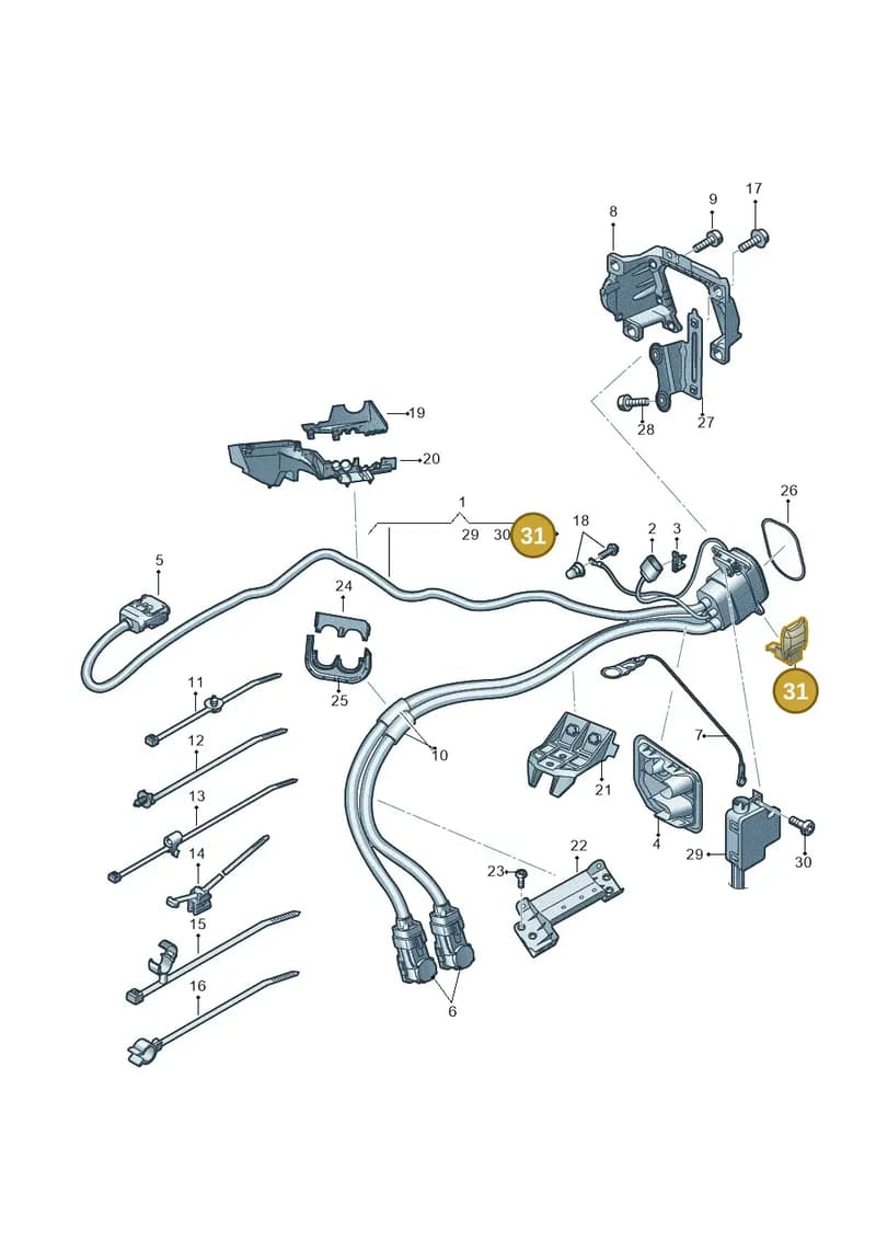 4KE971904B — Audi Q8 e-tron (2018-2025) diagram 586970140, position 31