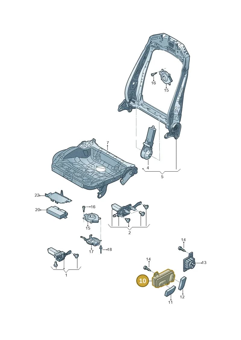 4KG959747A — Audi A6 (2018-2025) diagram 435959200, position 10