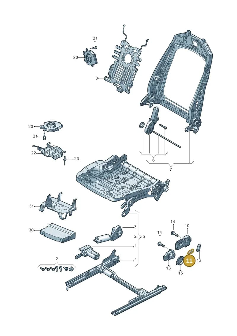 4KG9598164PK — Audi Q8 (2018-2025) diagram 859959200, position 11