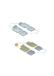 4KL061221041 Audi 1 Set of All-Weather Foot Mats (Black 041)