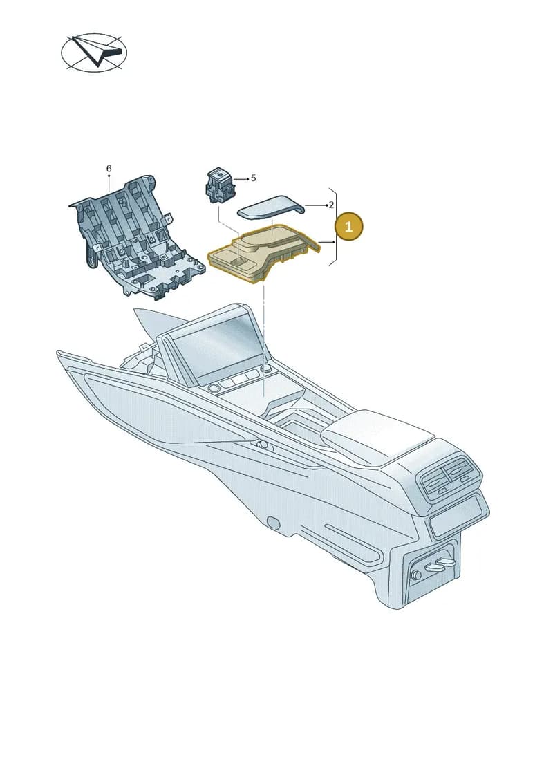 4KL713041ATYU — Audi Q8 e-tron (2018-2025) diagram 586713100, position 1