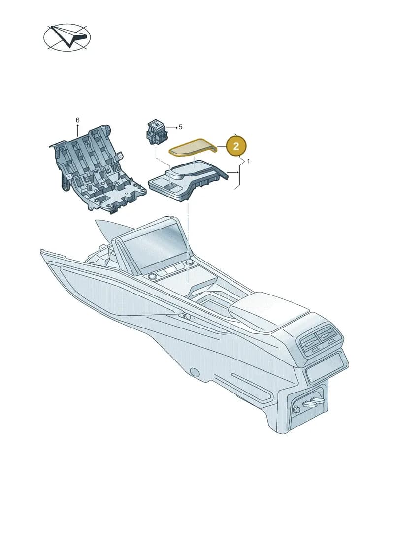 4KL7133211KT — Audi Q8 e-tron (2018-2025) diagram 586713100, position 2