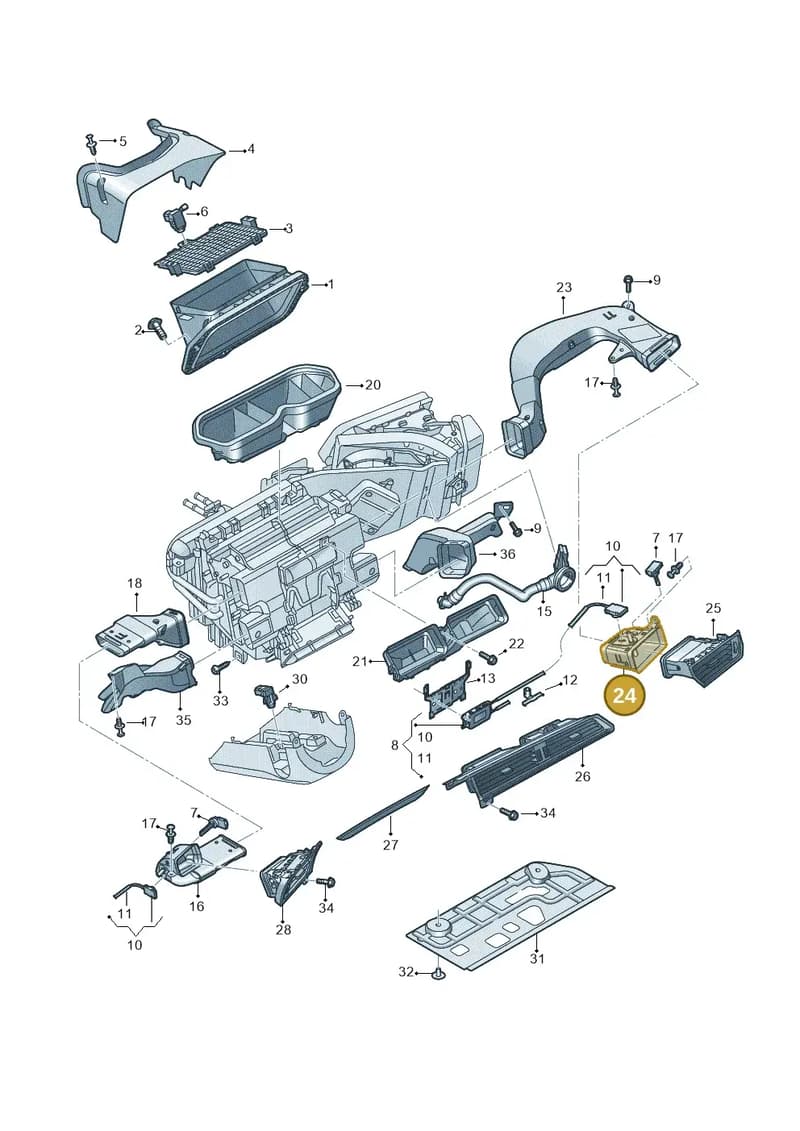 4KL819726 — Audi Q8 e-tron (2018-2025) diagram 586819100, position 24