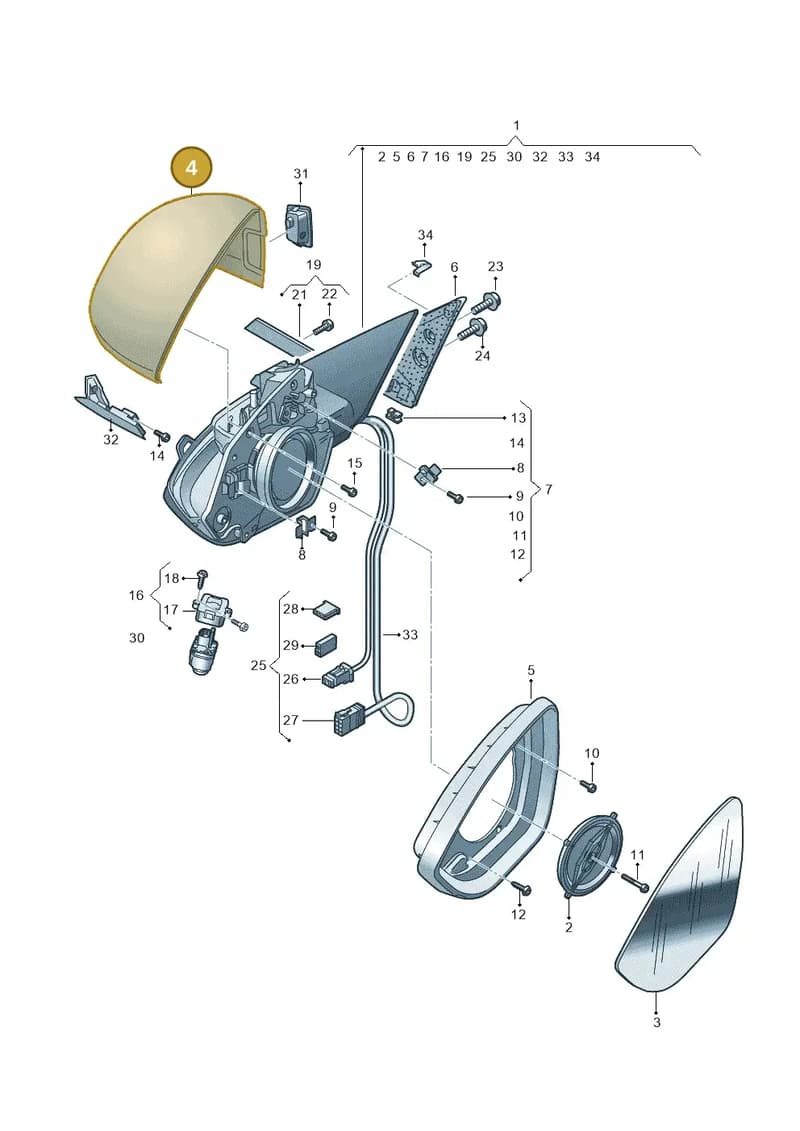 4KL857527AGRU — Audi Q8 e-tron (2018-2025) diagram 586857400, position 4