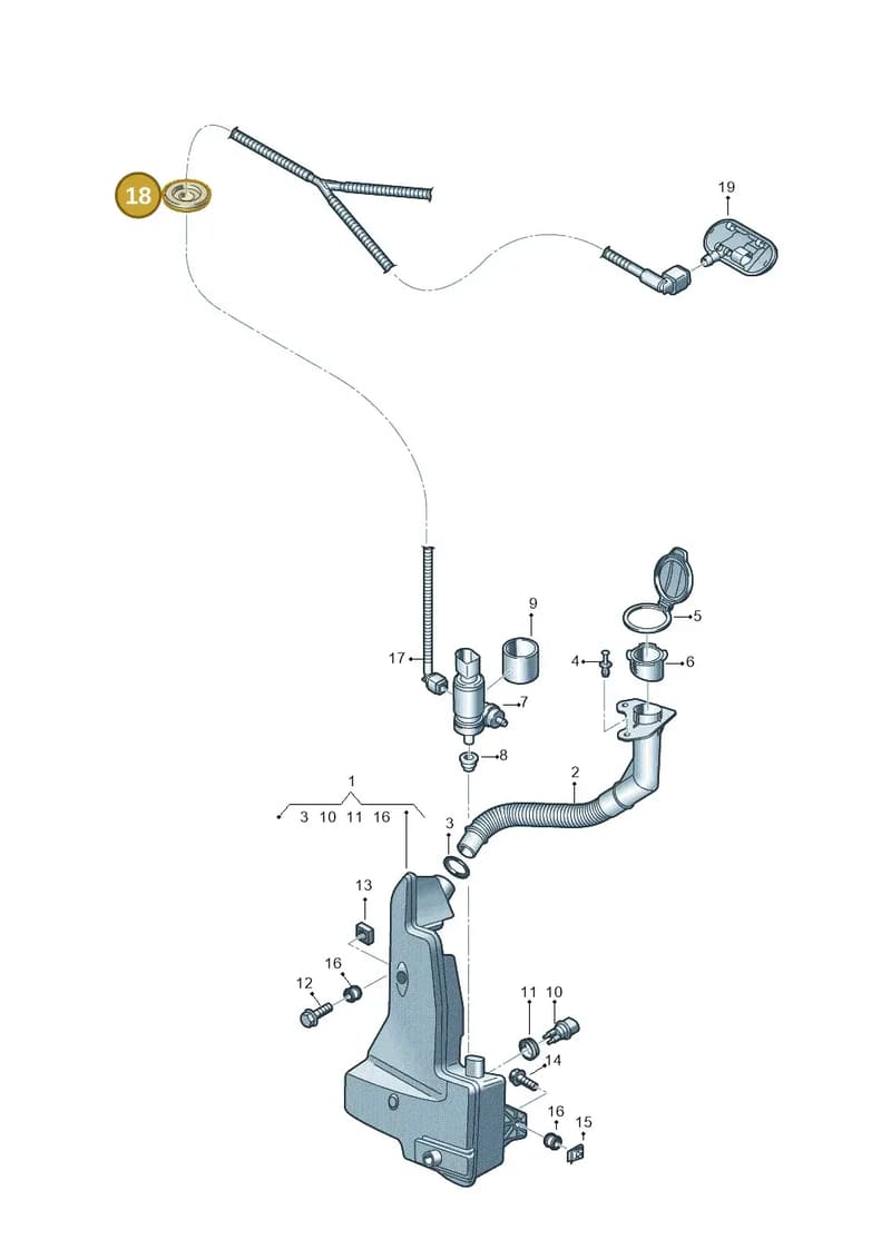 4KL955934 — Audi Q8 e-tron (2018-2025) diagram 586955010, position 18
