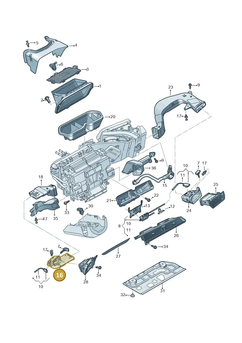 4KR819725A — Audi Q8 e-tron (2018-2025) diagram 586819100, position 16