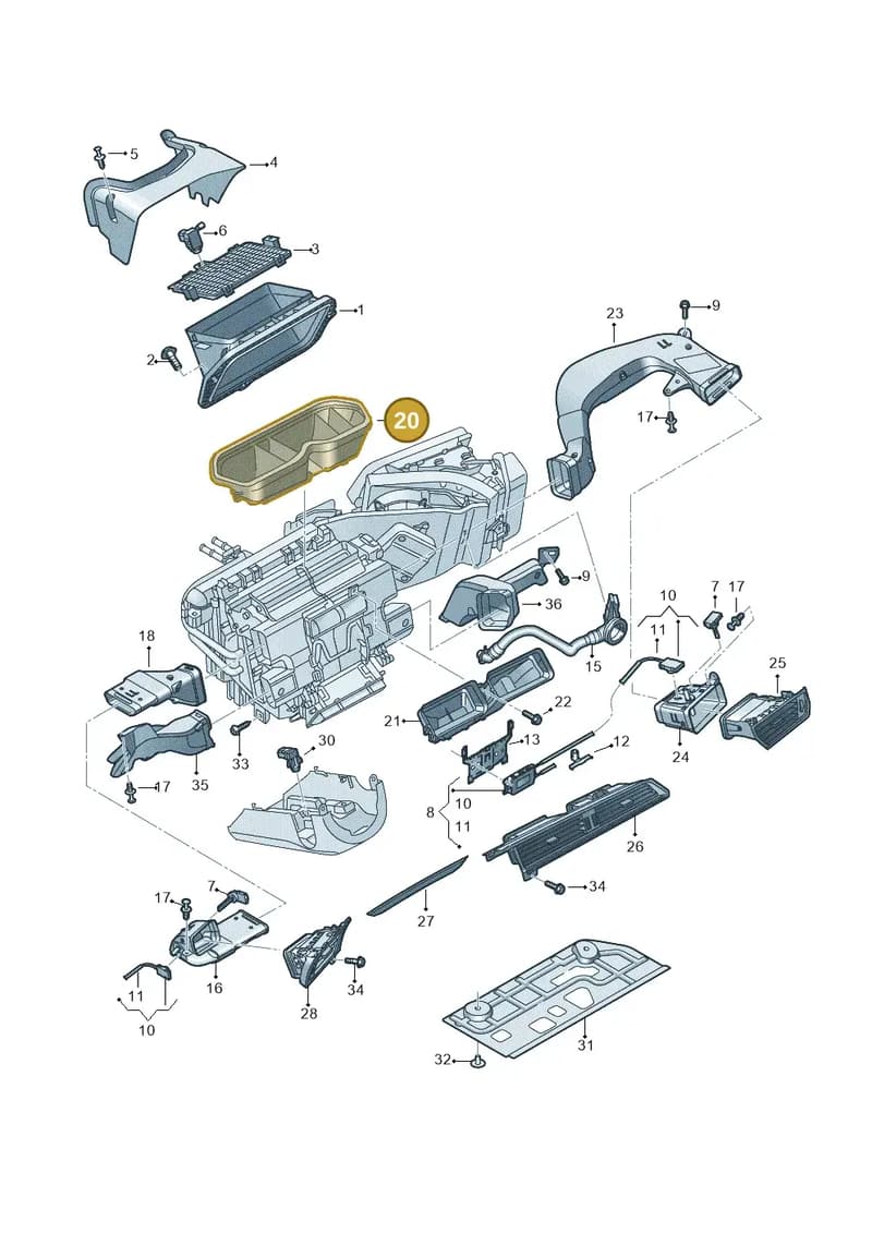 4KR858431 — Audi Q8 e-tron (2018-2025) diagram 586819100, position 20