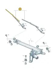 4KR998002 Audi 1 Set Aerodynamic Wiper Blades