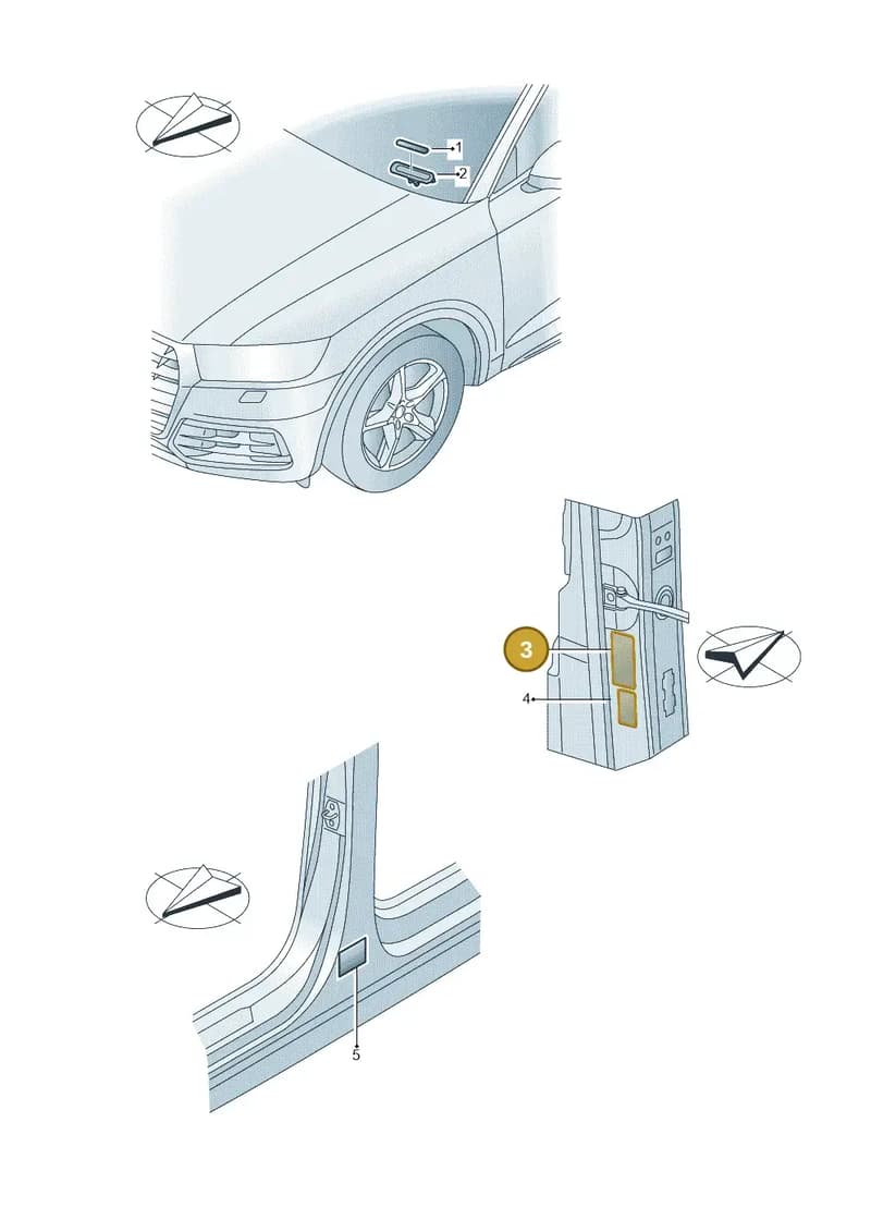 4L0000279AN — Audi A8 (2017-2025) diagram 896010200, position 3