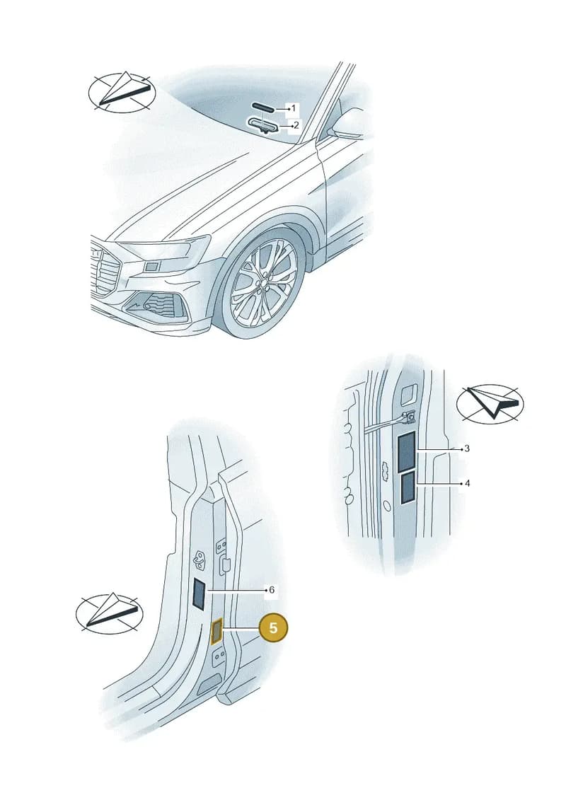4L0000279P — Audi RS Q8 (2019-2025) diagram 429010200, position 5