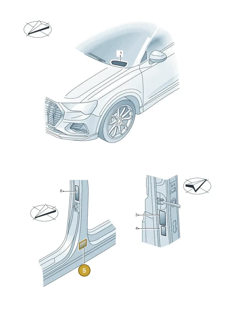 4L0000279P — Audi Q3 (2018-2025) diagram 597010200, position 5