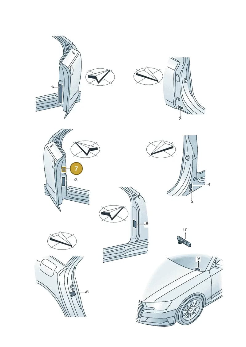4L0000279P — Audi A4 (2015-2025) diagram 849010200, position 7