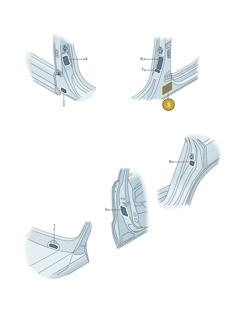 4L0000279P — Audi Q3 (2014-2019) diagram 855010200, position 3